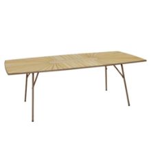 Billede af Mandalay Marguerit Havebord L: 200 cm - Teak/Mocca