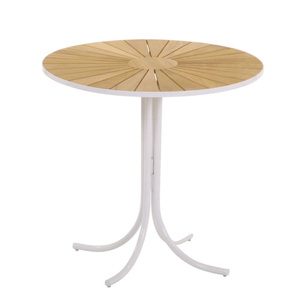 Billede af Mandalay Marguerit Cafébord Ø: 70 cm - Teak/Hvid
