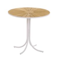 Billede af Mandalay Marguerit Cafébord Ø: 70 cm - Teak/Hvid
