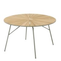 Billede af Mandalay Marguerit Havebord Ø: 110 cm - Teak/Olivengrøn