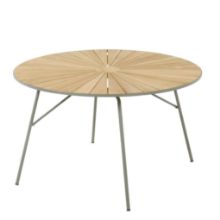 Billede af Mandalay Marguerit Havebord Ø: 110 cm - Teak/Olivengrøn