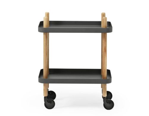 Normann Copenhagen Block Rullebord H: 64 cm - Mørkegrå