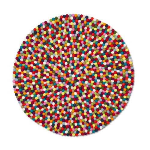 HAY Pinocchio Carpet Ø: 90 cm Multi Colour 
