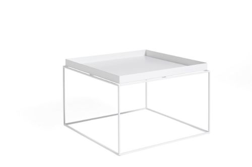 HAY Tray Coffee Table 60x60x39 cm - Steel/White 