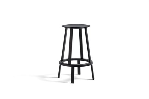HAY Revolver Bar Stool Low H:65 cm - Black 