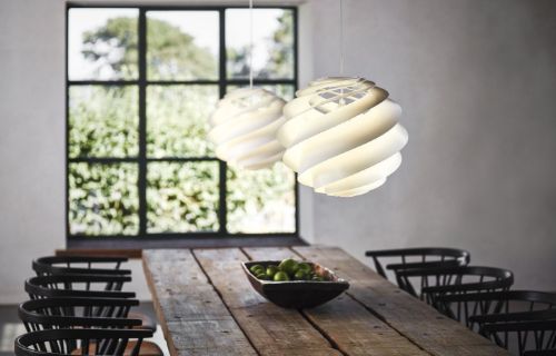 Le Klint 1313M Swirl 3 Pendel Medium Ø: 40 cm - Hvid