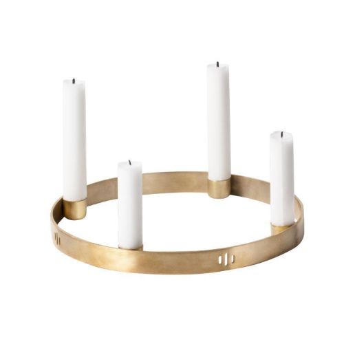 Ferm Living  Candle Holder Circle Large Ø: 38 cm - Messing