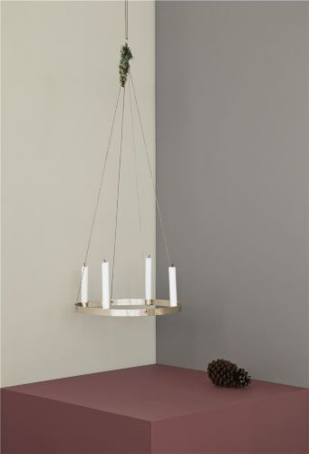 Ferm Living  Candle Holder Circle Large Ø: 38 cm - Messing