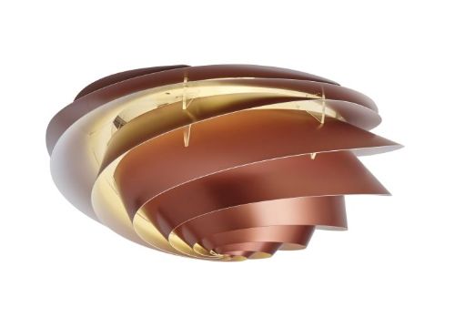 Le Klint 1320S Swirl Loft-/Væglampe Small Ø: 37 cm - Kobber