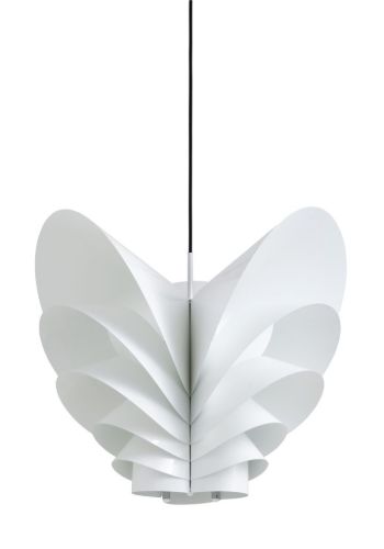 Piet Hein Flora Folio Pendel Ø: 60 cm - Hvid/Sort Ledning