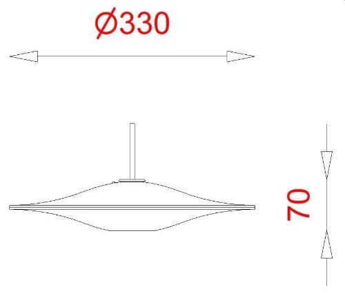 Piet Hein Sinus 330 Pendel LED 7,5W Ø: 33 cm - Opal/Hvid Ledning - Kampagne