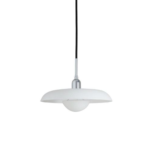 Piet Hein RA 250 Pendel Ø: 25 cm - Hvid/Sort Ledning