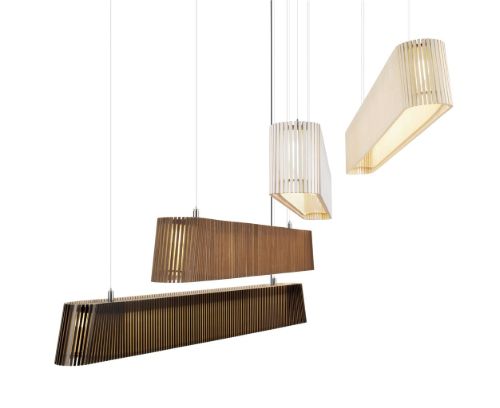 Secto Design Owalo Pendel 7000 L: 100 cm - White