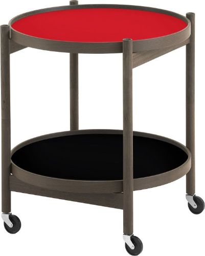 Brdr. Krüger Bølling Bakkebord m. 2 bakker Ø: 50 cm - Røget Eg Olieret/Red