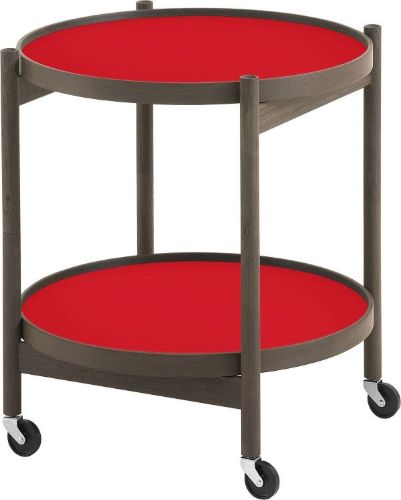 Brdr. Krüger Bølling Bakkebord m. 2 bakker Ø: 50 cm - Røget Eg Olieret/Red