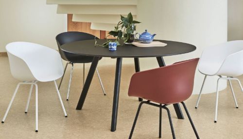 HAY AAC 26 About A Chair  - Black Powder Coated Steel/Black
