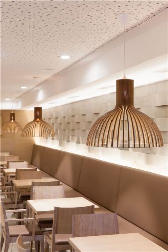 Secto Design Victo 4250 Pendel Ø: 56 cm - Valnød