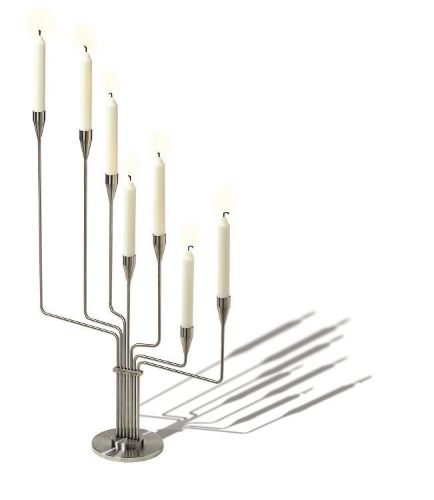 Piet Hein Karlsvognen Lysestage H: 63 cm - Sølv 