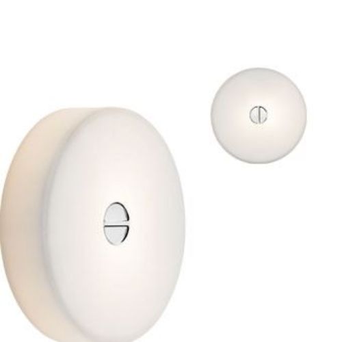 FLOS Button MINI Væg/Loftlampe Glas - Ø: 14 cm