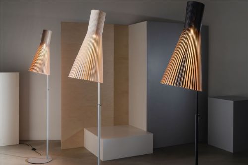 Secto Design 4210 Gulvlampe Ø: 30 cm - Valnød 