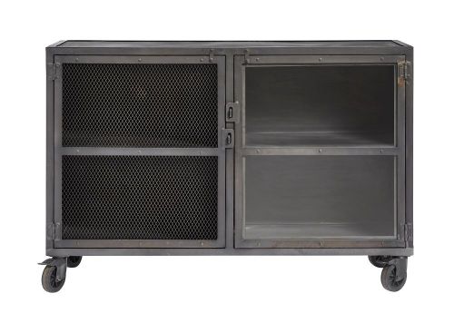 Muubs Barskab Bronx med 2 låger L: 120 cm - Sort/Jern