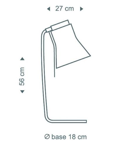 Secto Design Petite 4620 Bordlampe H: 56 cm - Valnød