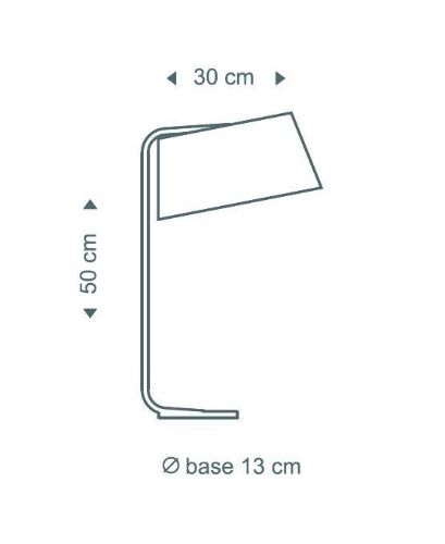 Secto Design Owalo 7020 Bordlampe H: 50 cm - Sort
