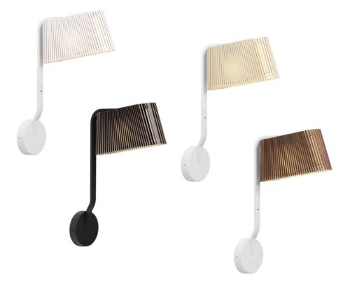 Secto Design Owalo 7030 Væglampe H: 47 cm - Sort