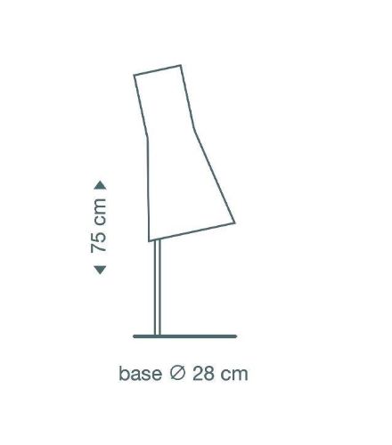 Secto Design 4220 Bordlampe H: 75 cm - Valnød