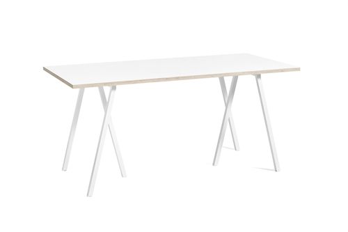 HAY Loop Stand Table 160x77,5 cm - White/White Laminate