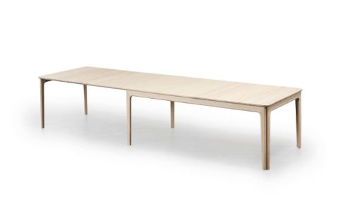 Skovby SM27 Spisebord inkl. 3 Tillægsplader 101 x 205 cm - Sæbebehandlet Eg