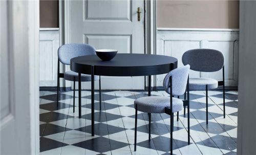 Verpan Series 430 Bord Ø: 120 cm - Sort 