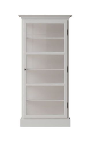 Lindebjerg Design Classic V3 Vitrineskab Højrehængt Dør 80x170 cm - White
