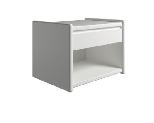 Kaagaard 215037 Sengebord Vægophængt 34x50x37 cm - Hvidmalet