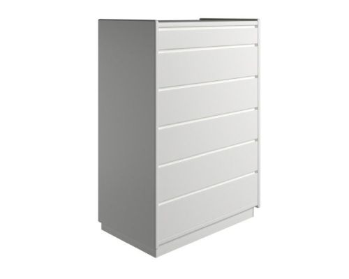 Kaagaard 668047 Kommode med Sokkel 50x102x47cm - Hvidmalet