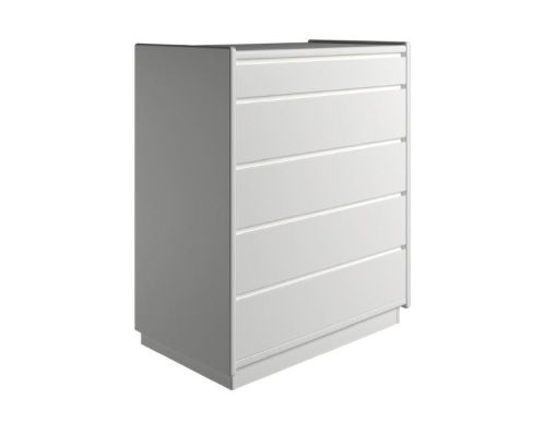 Kaagaard 558047 Kommode med Sokkel 80x47x85 cm - Hvidmalet