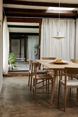&Tradition SK5 In Between Dining Table 200x90 cm - Clear Lacquered Oak