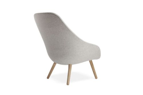 Hay AAL92 Lænestol  - Lacquered Oak / Divina Melange 120