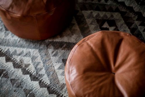 Bent Hansen M55 Marokko Puf Rund Ø: 55 cm - Adrian Cognac
