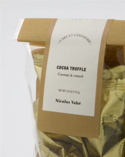 Nicolas Vahé Chokoladetrøffel 110 g - Kokos og Crunch