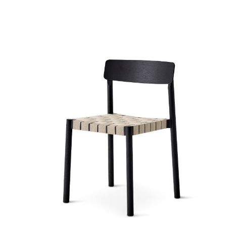 &Tradition TK1 Betty Chair  - Black/Natural Linen