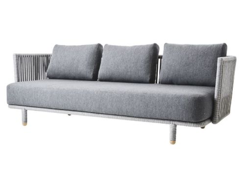 Cane-line Outdoor Moments 3-pers sofa - Grey 