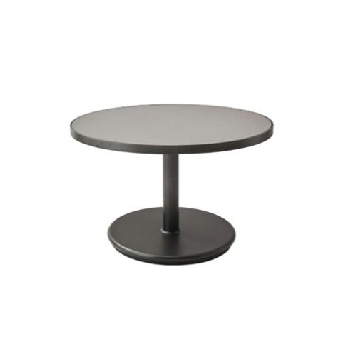 Cane-line Outdoor Go Sofabord Ø: 60 cm  - Lava Grey/Light Grey