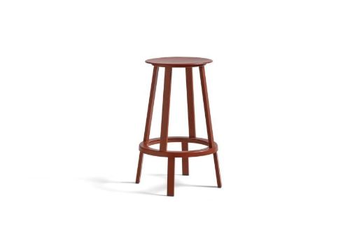 HAY Revolver Bar Stool Low H:65 cm - Red