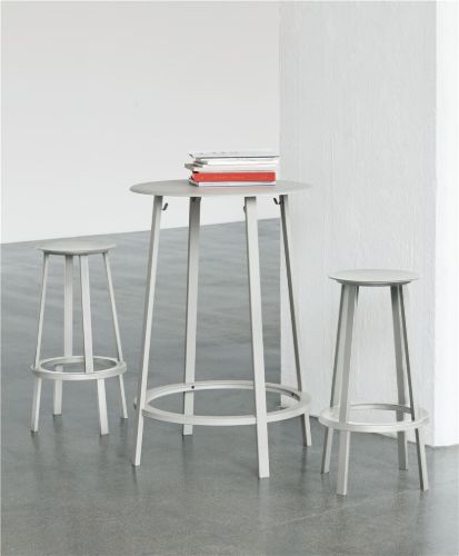 HAY Revolver Table H:105 cm - Sky Grey 
