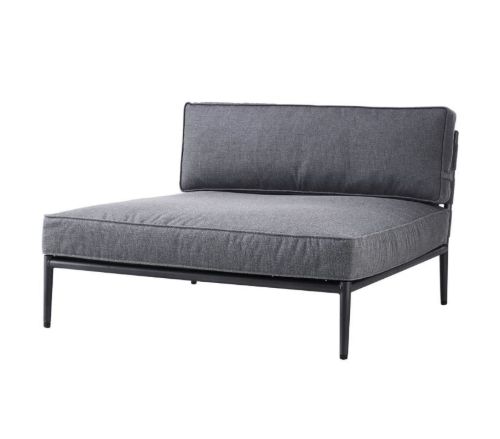 Cane-line Outdoor Conic Daybed Modul L: 120 cm - Grey