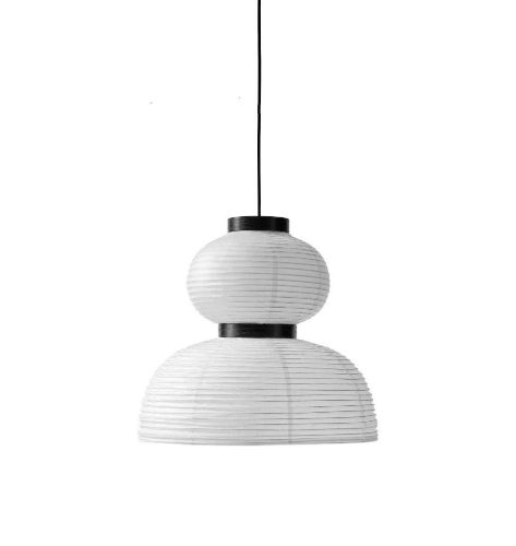 &Tradition Formakami JH4 Pendant Ø: 50 cm - Ivory White/Black
