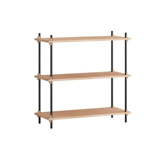 Moebe Shelving System Low 85x85 cm - Oak