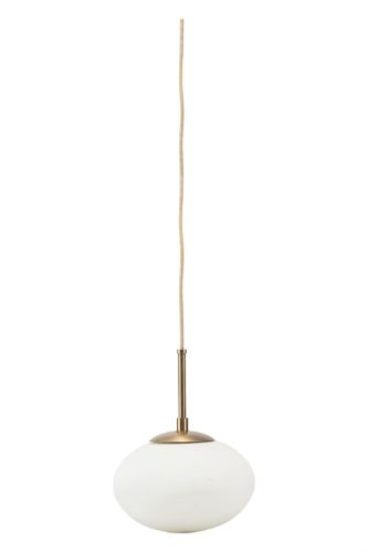 House Doctor Pendel Opal Ø: 22cm - Hvid  E27 max 40W 2,5 m ledning 