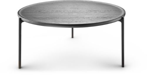 Please Wait To Be Seated Savoye Sofabord Ø: 90  H: 42 cm  - Sortbejdset Eg